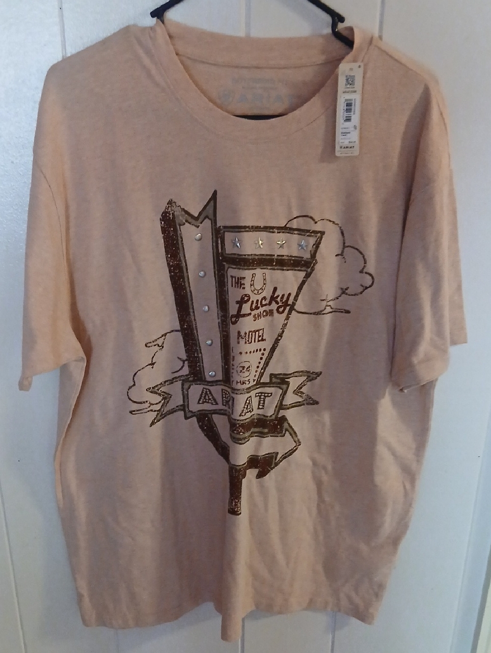 Ariat Light Pink Graphic Short Sleeve Tee